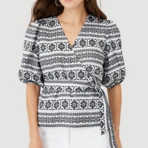Ann Taylor Wrap Top